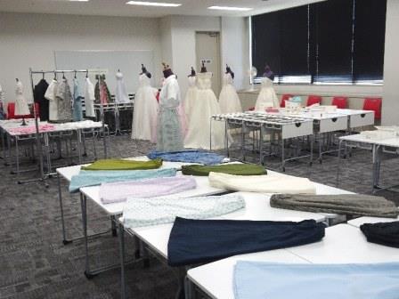 「展示コーナー」被服関連授業作品