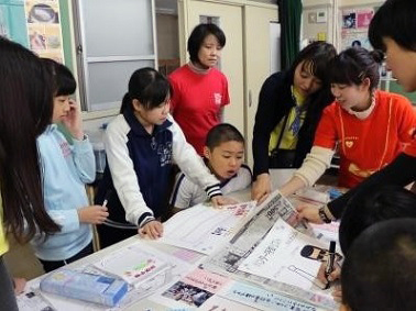 地域安全マップづくり教室の様子