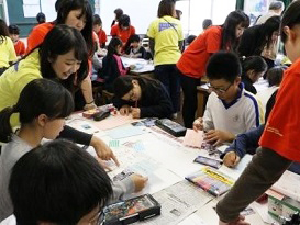 地域安全マップづくり教室の様子