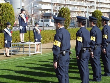 一日警察署長の様子